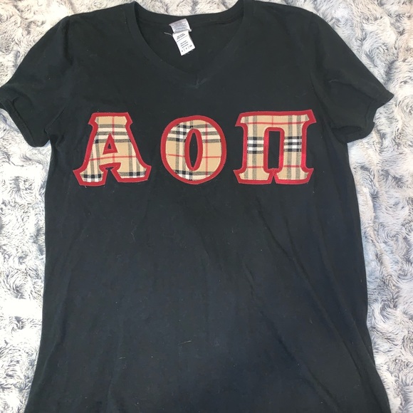 Tops Aoii Stitched Letter Tshirt Poshmark